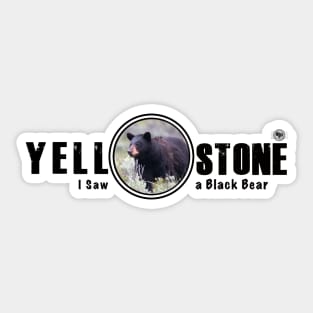 I Saw a Black Bear, Yellowstone National Park Sticker